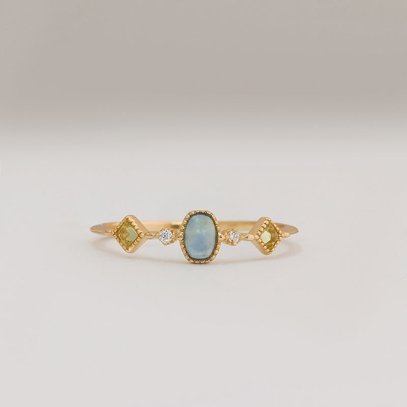 Aqua Verdi Stacking Ring