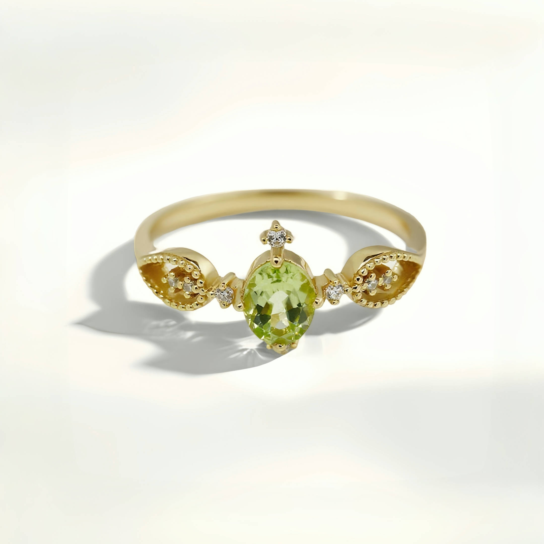 Vintage Meadow Olive Ring