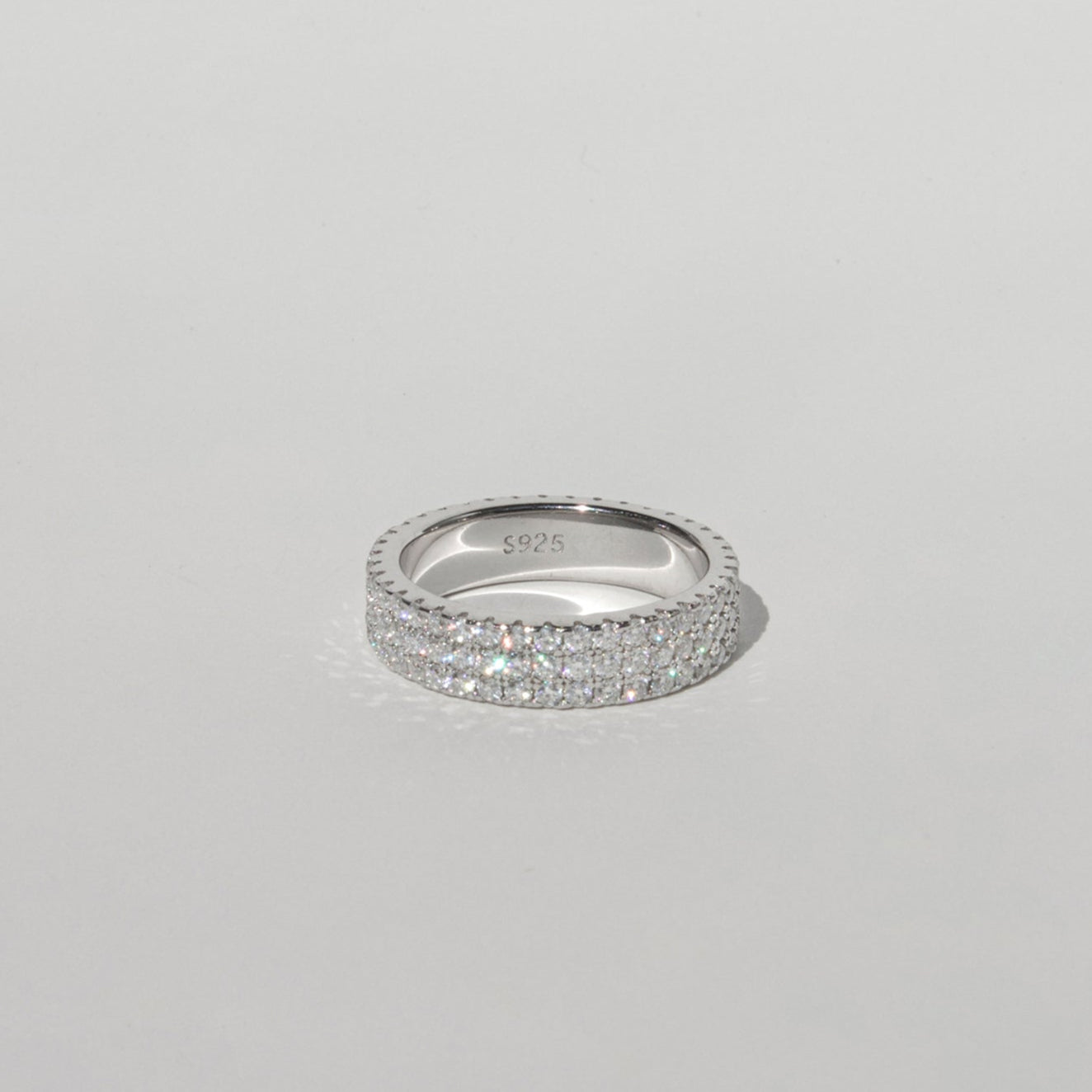 Radiant Moissanite Eternity Band