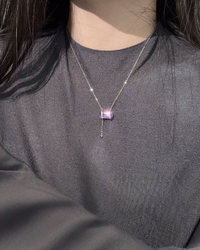 Gem Sugar Cube Necklace