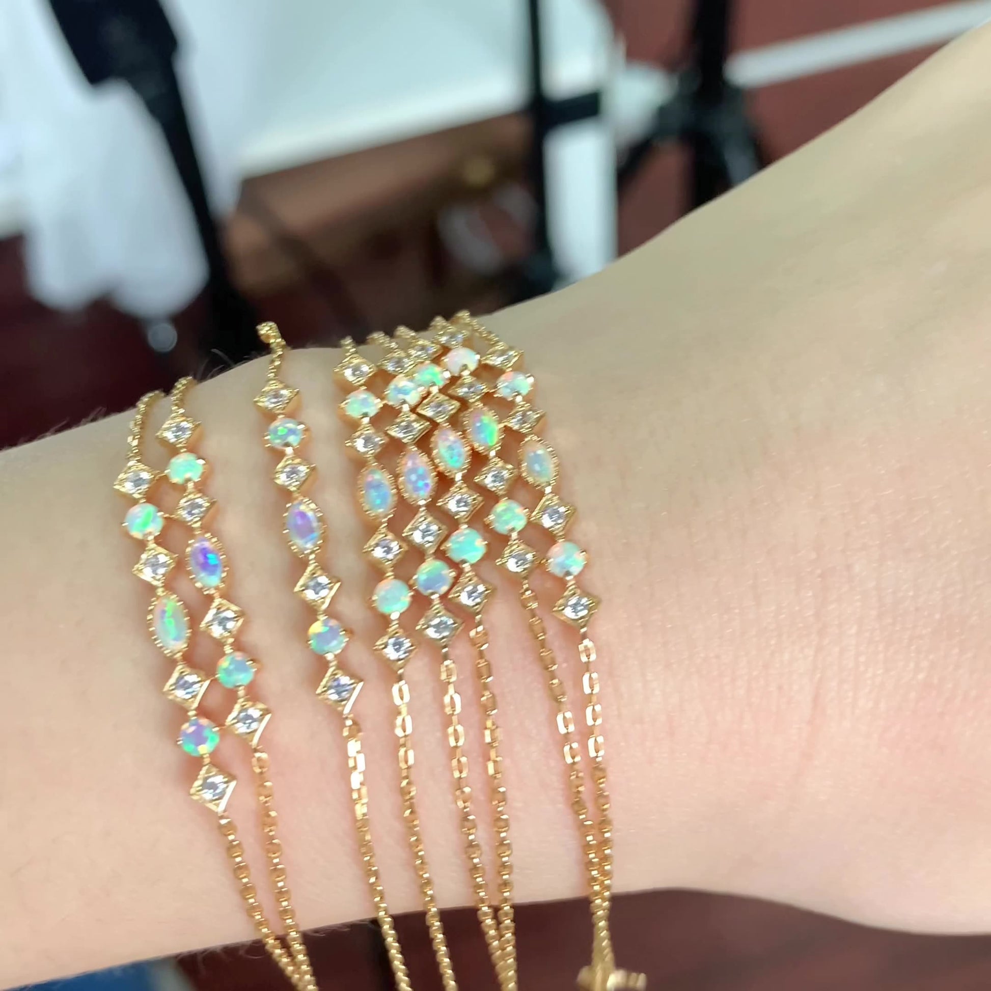 Lunar Prism Opal Bracelet