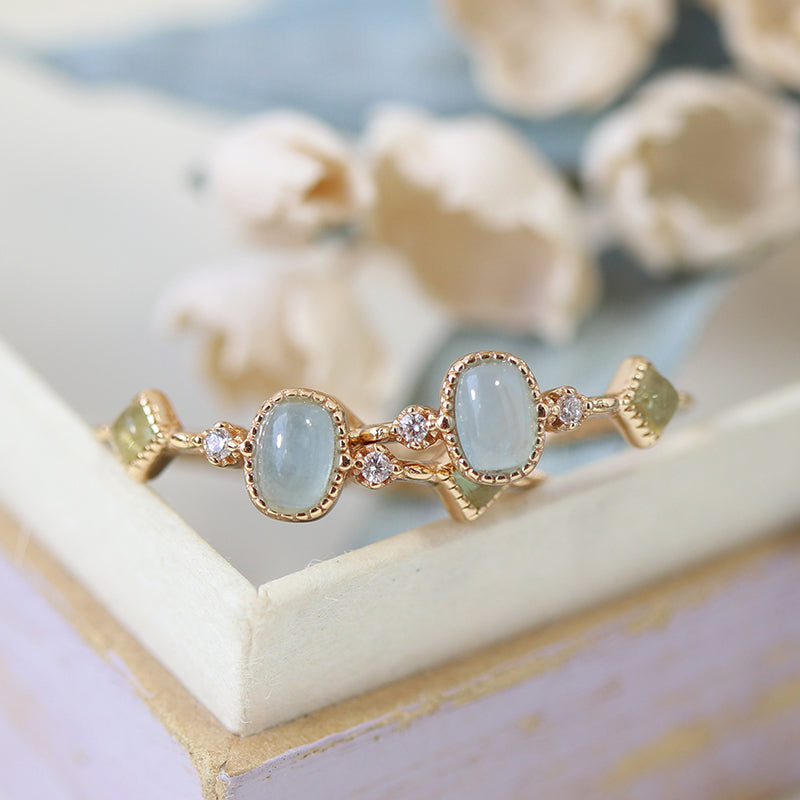 Aqua Verdi Stacking Ring