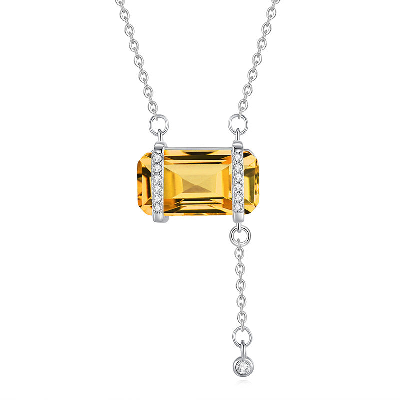 Gem Sugar Cube Necklace