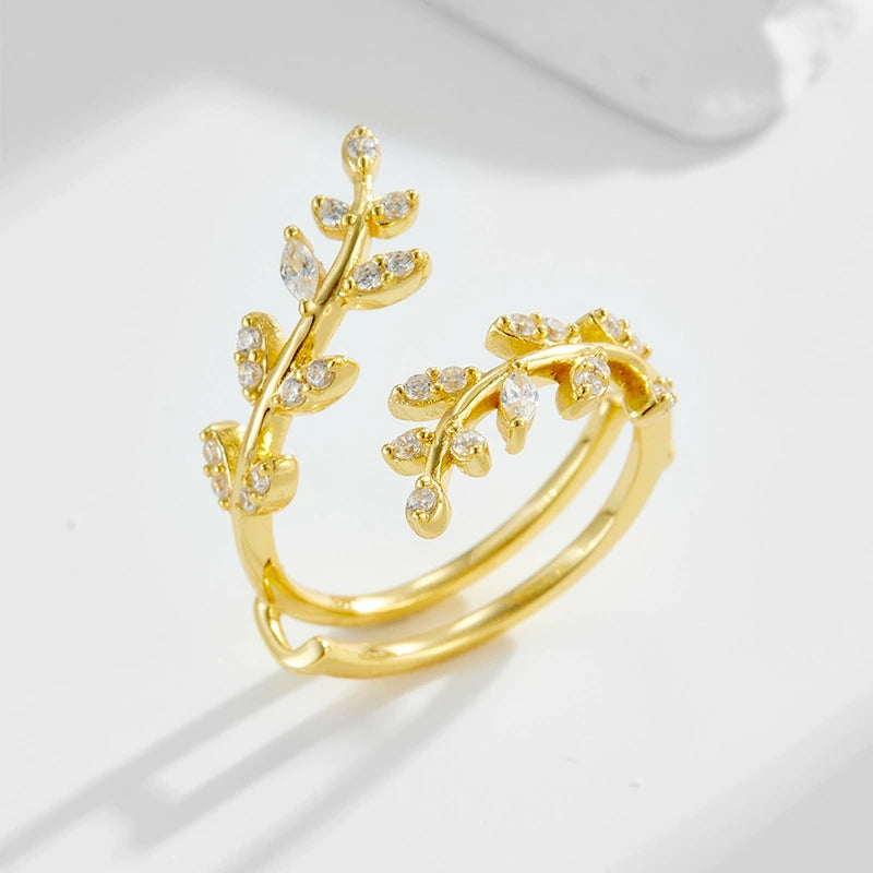 Forest Whisper Oval Cut Moss Agate Stacking Ring Set