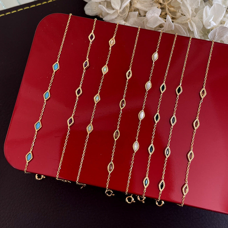 Starlight Gemstone Chain Bracelet