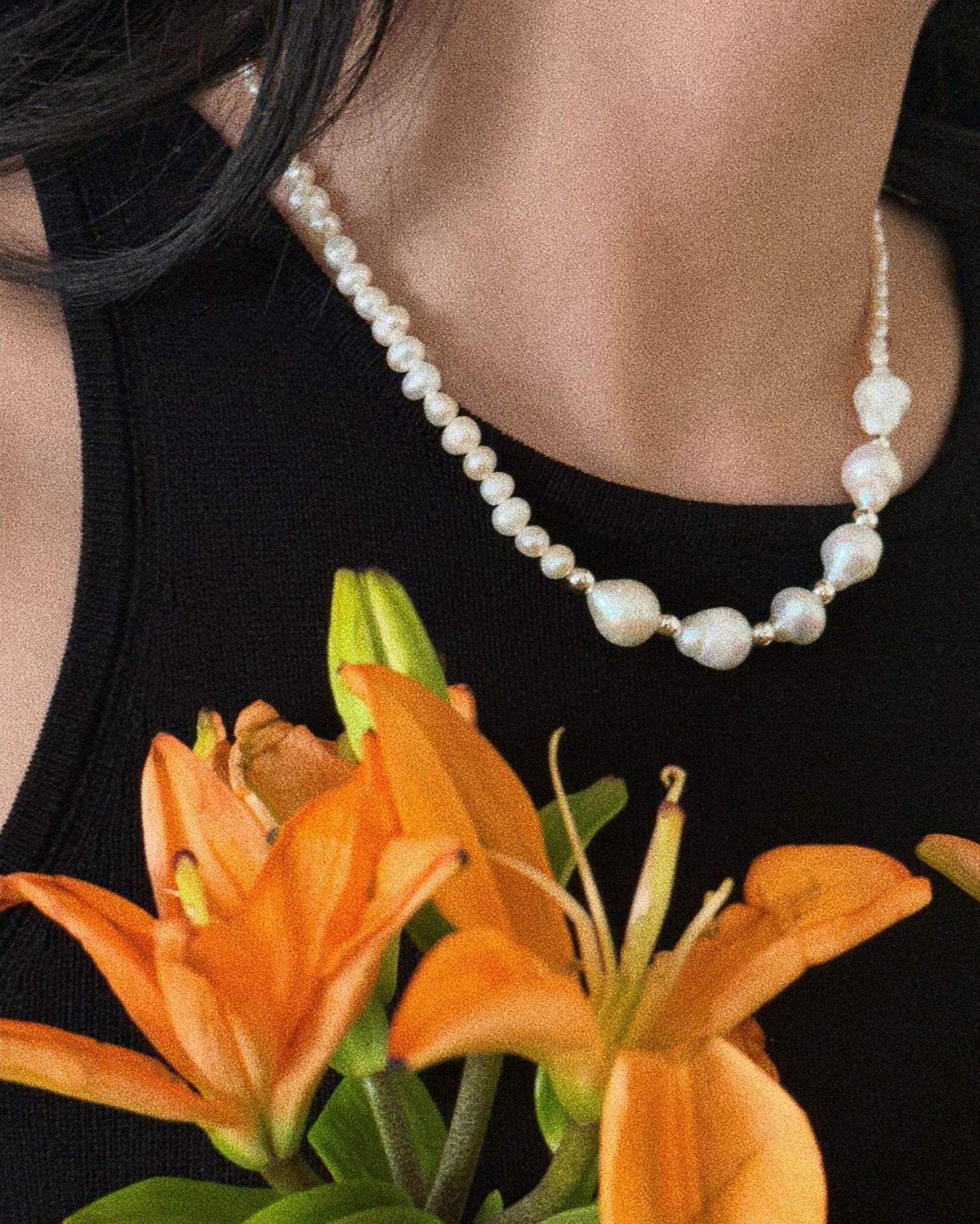Organic Freshwater Pearl Baroque Necklace