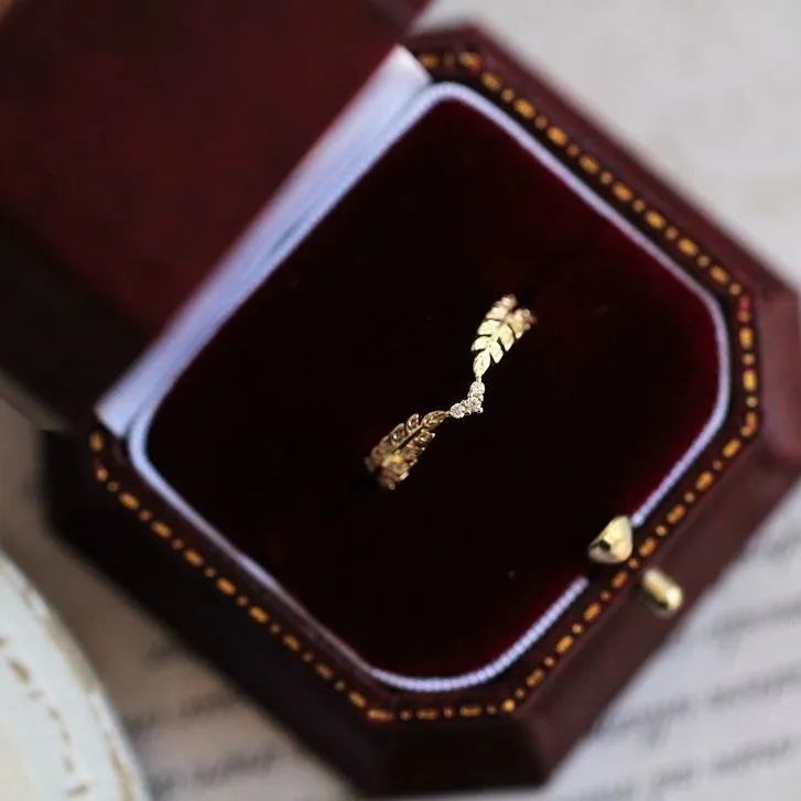 Featherlight Crown Ring