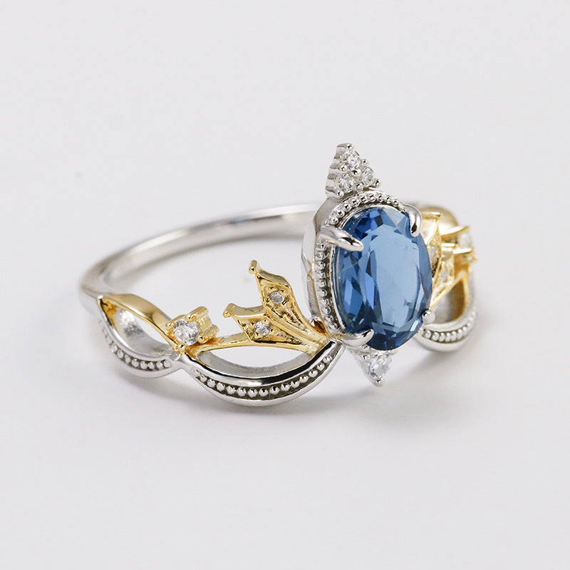 Celestial Crown London Blue Topaz Ring