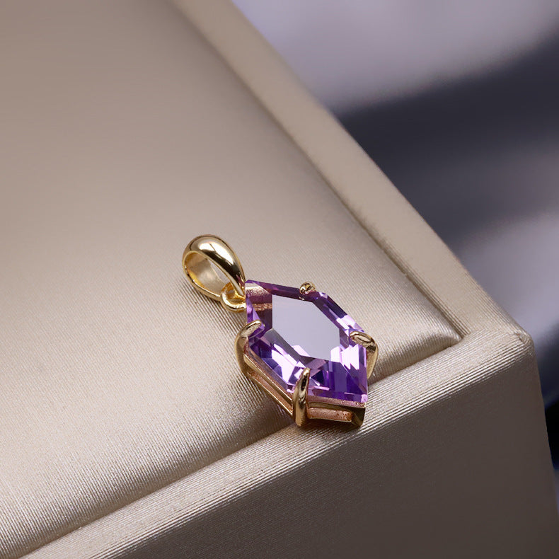 Prism Light Amethyst Pendant