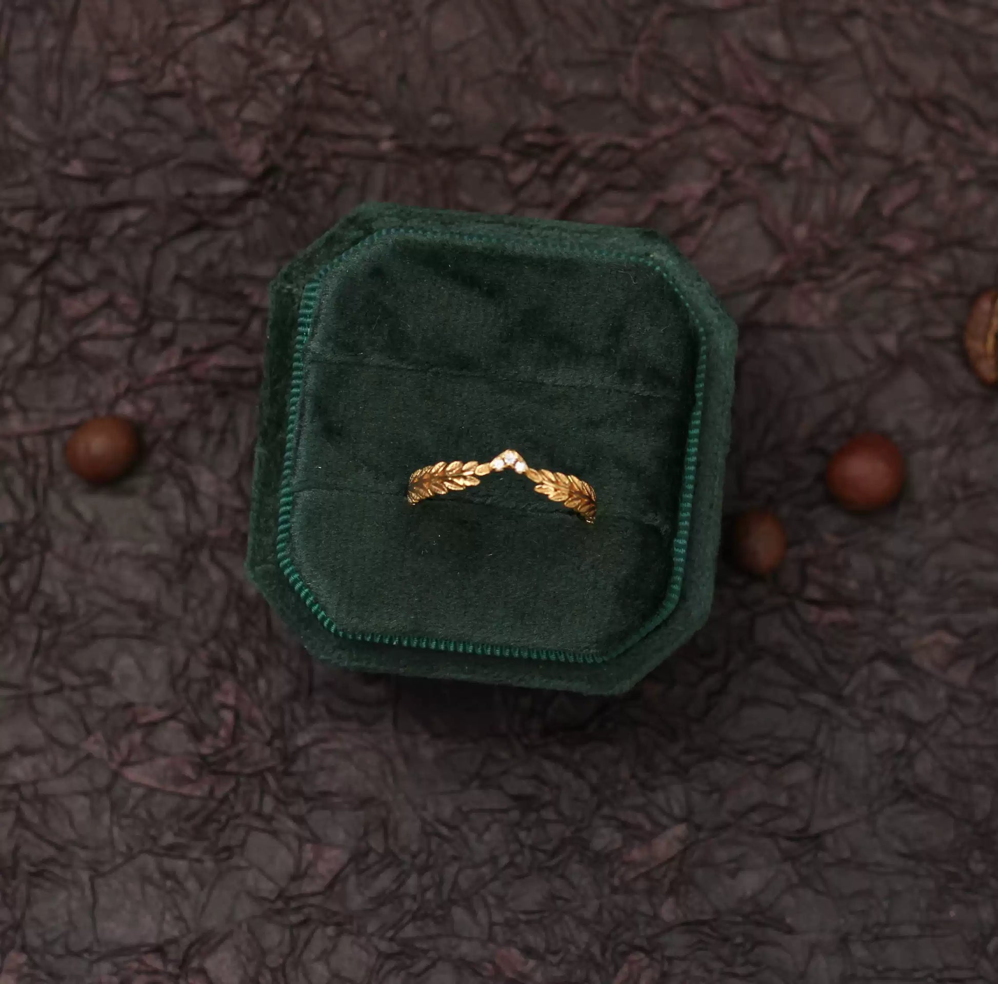 Featherlight Crown Ring