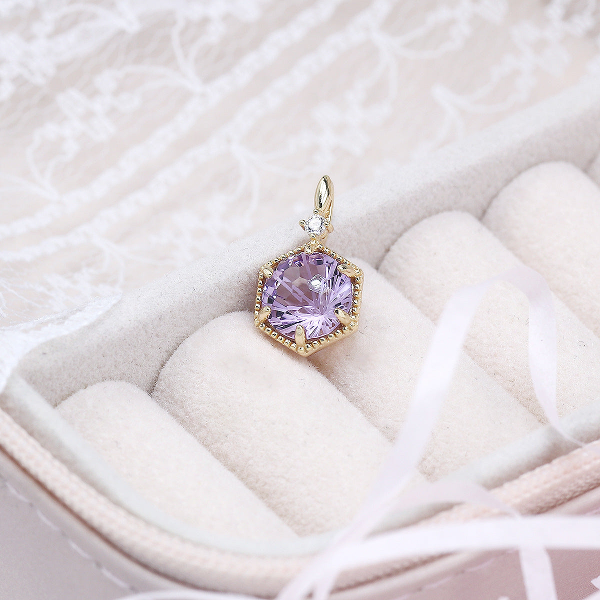 Amethyst Firework Pendant