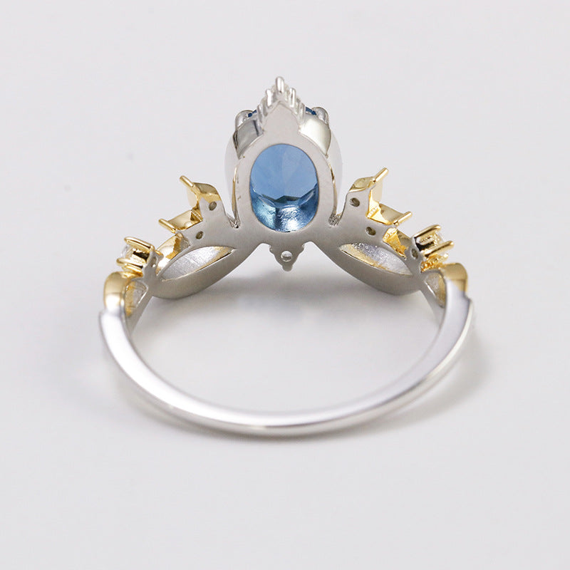 Celestial Crown London Blue Topaz Ring