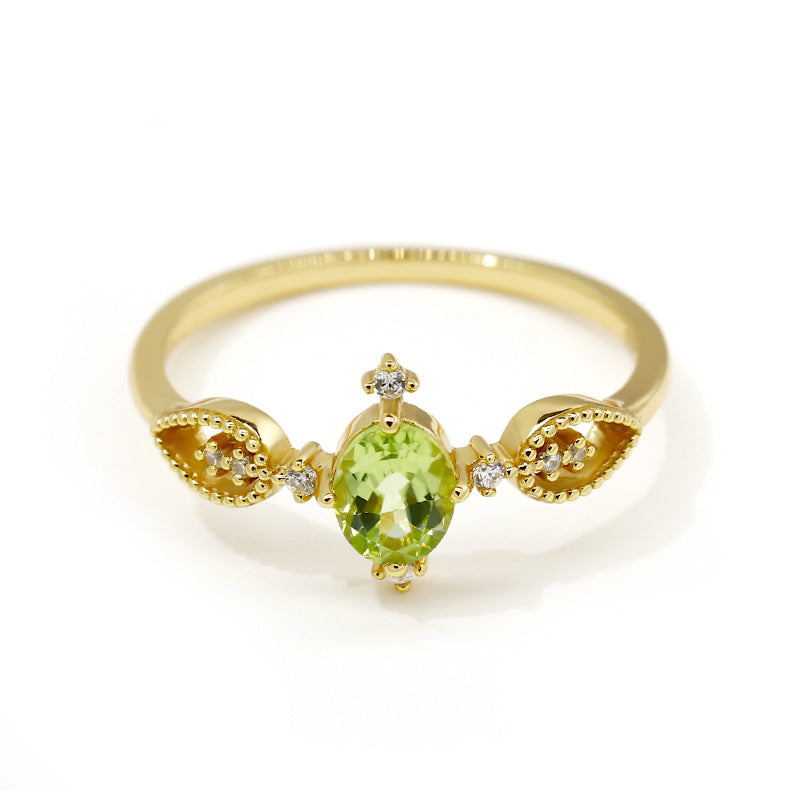 Vintage Meadow Olive Ring