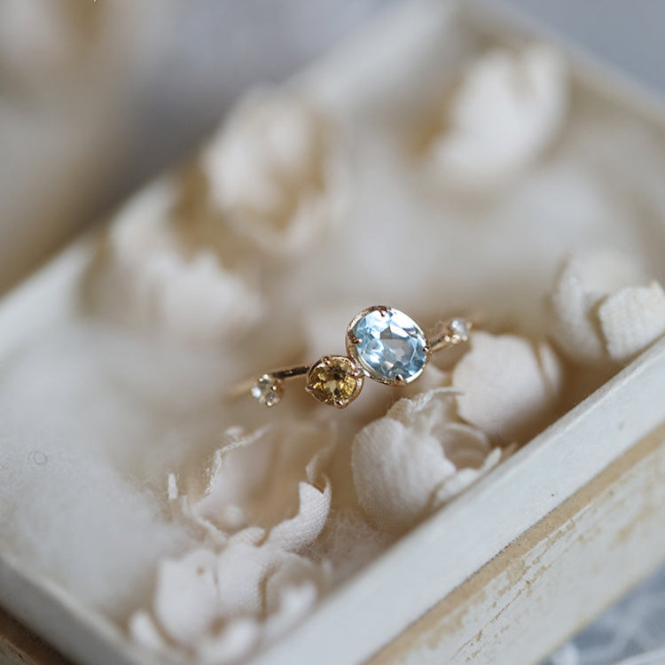 Sea Salt Lemon Stacking Ring