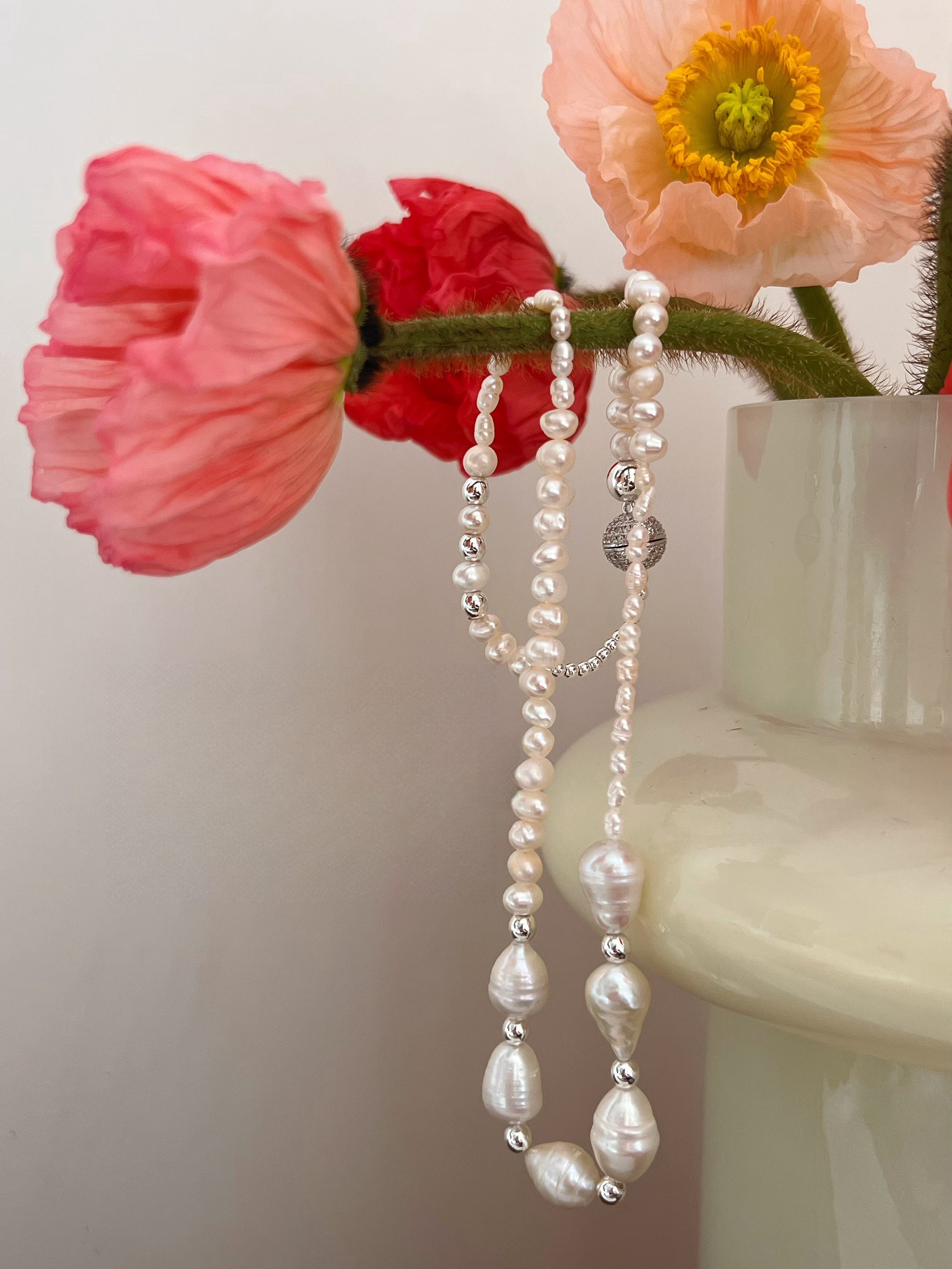 Organic Freshwater Pearl Baroque Necklace