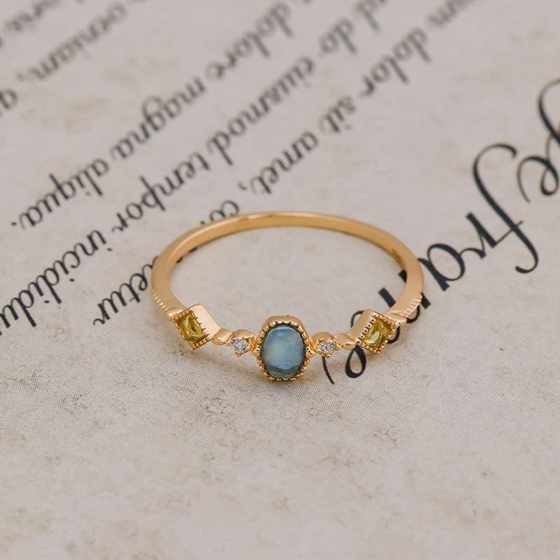 Aqua Verdi Stacking Ring