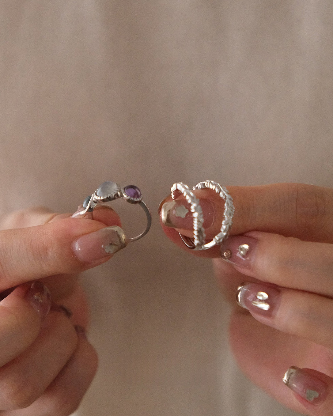 Aurora Mystic Heirloom Ring Set