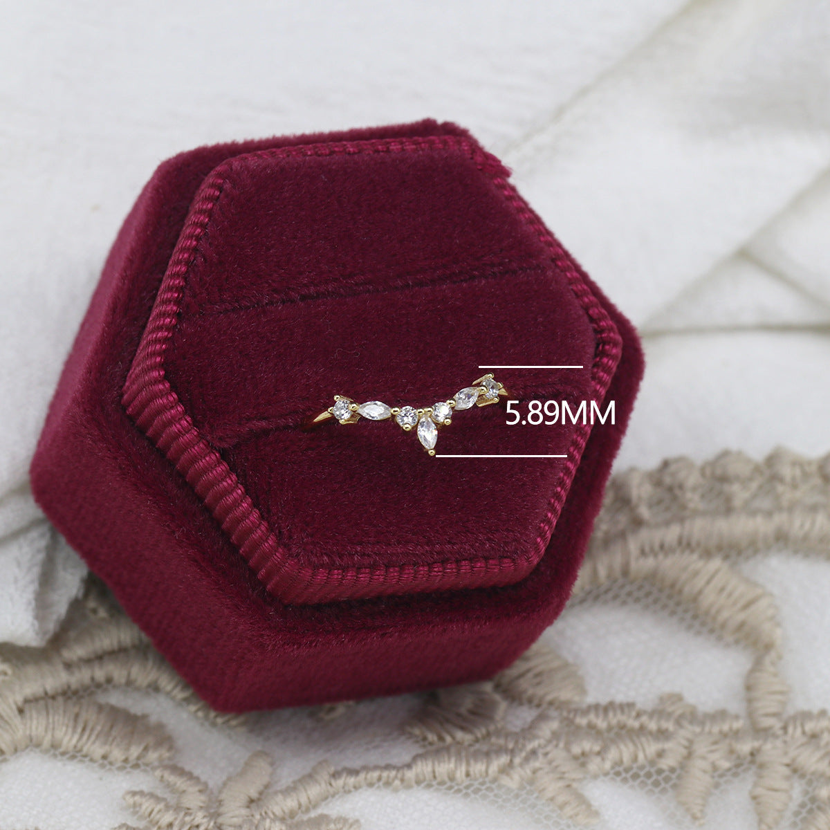 Tiny Crown Stacking Ring