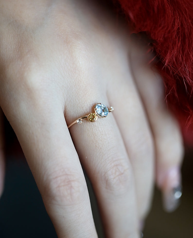 Sea Salt Lemon Stacking Ring