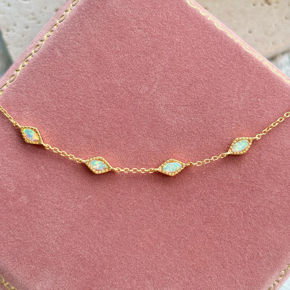 Starlight Gemstone Chain Bracelet