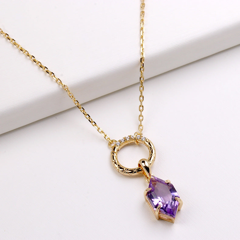 Prism Light Amethyst Pendant