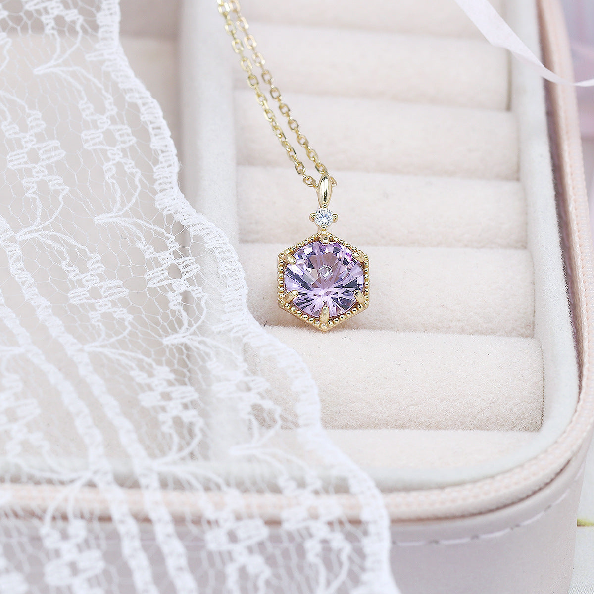 Amethyst Firework Pendant