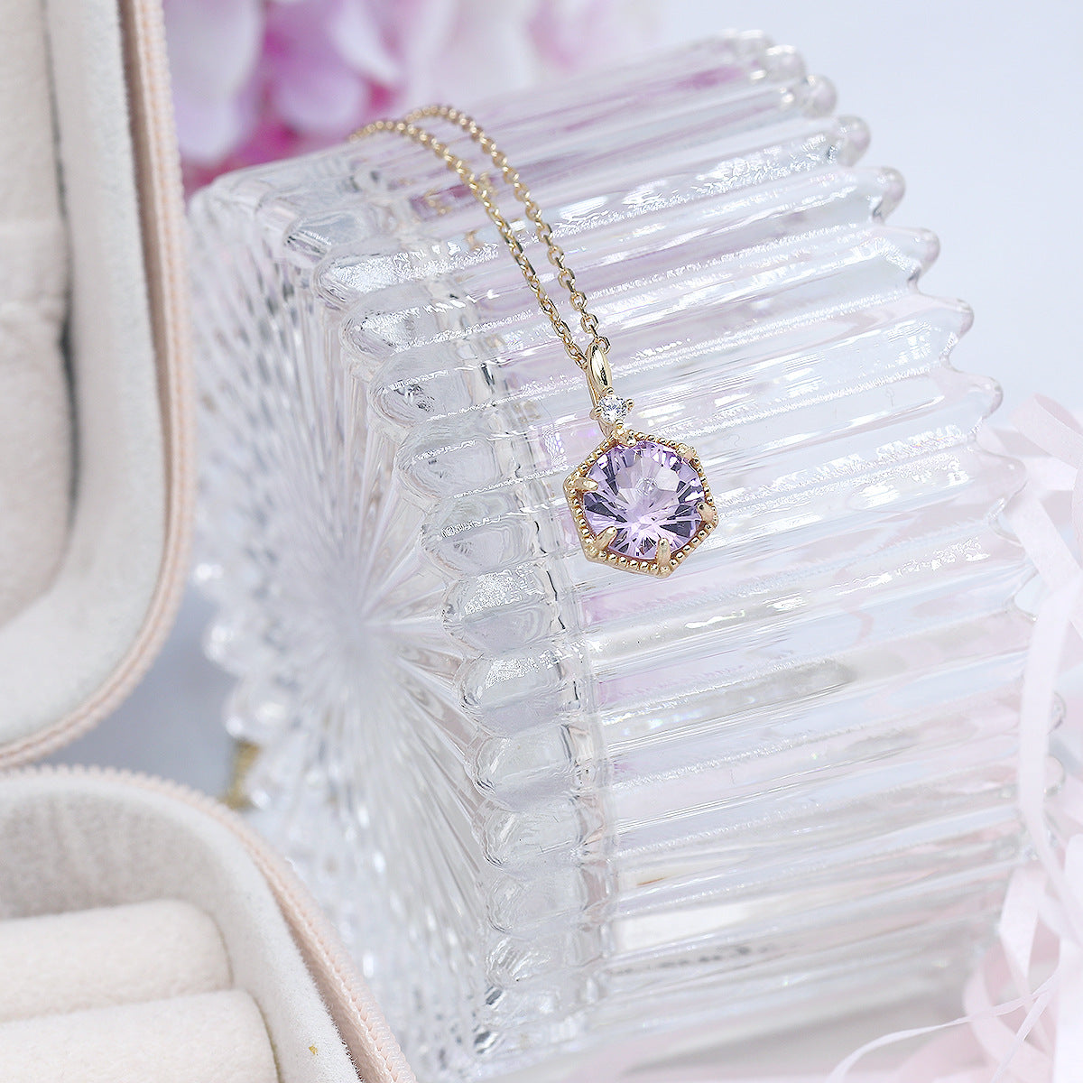 Amethyst Firework Pendant