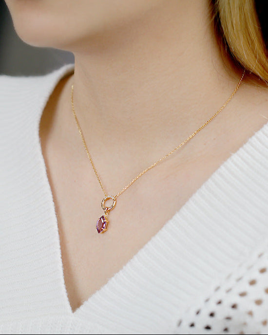 Prism Light Amethyst Pendant