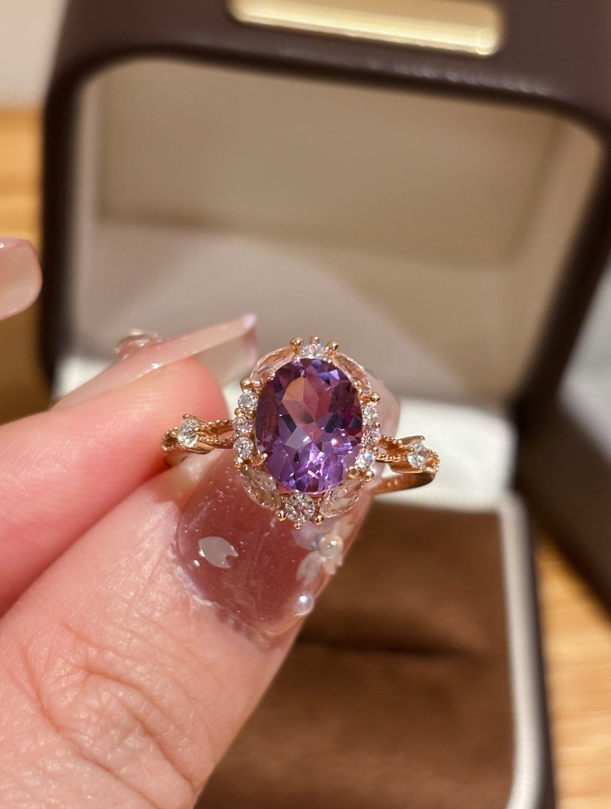 Blooming Amethyst Ring