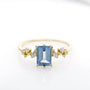 London Blue Emerald-Cut Topaz Ring
