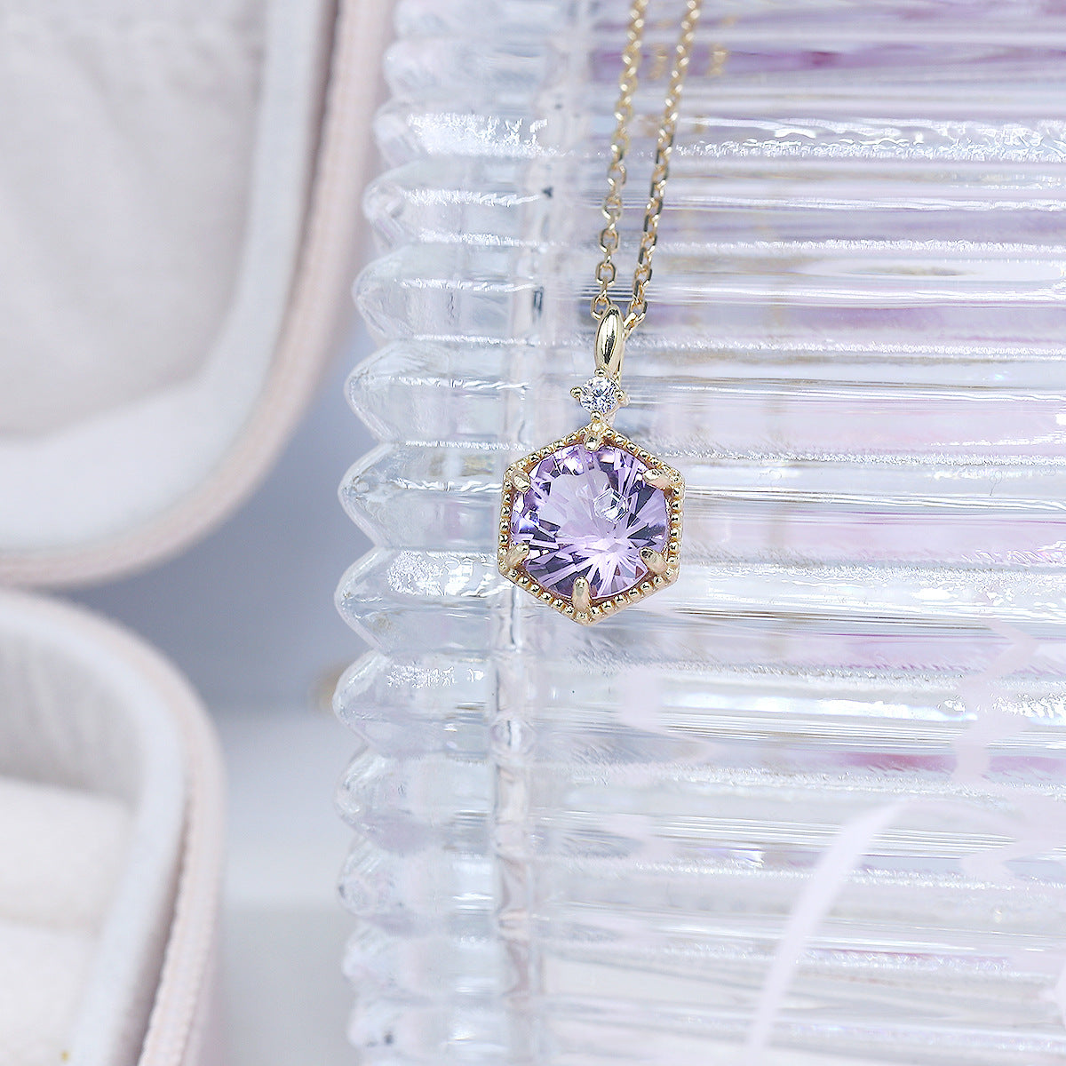 Amethyst Firework Pendant