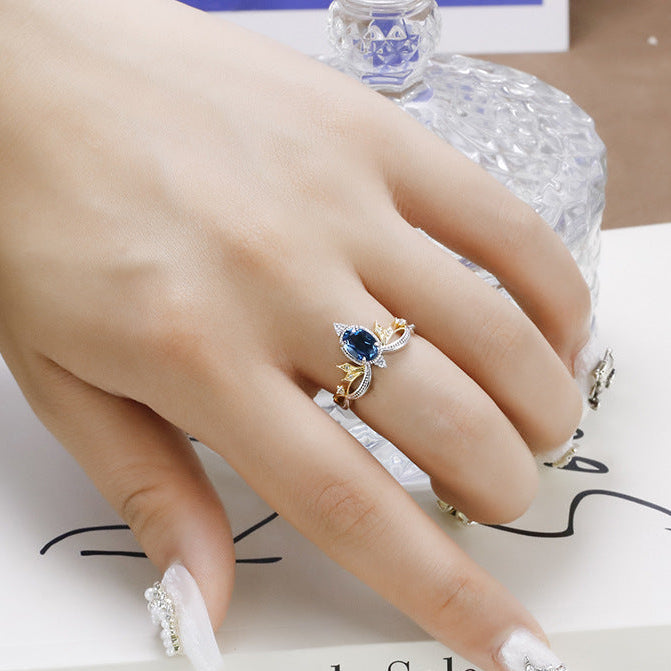 Celestial Crown London Blue Topaz Ring