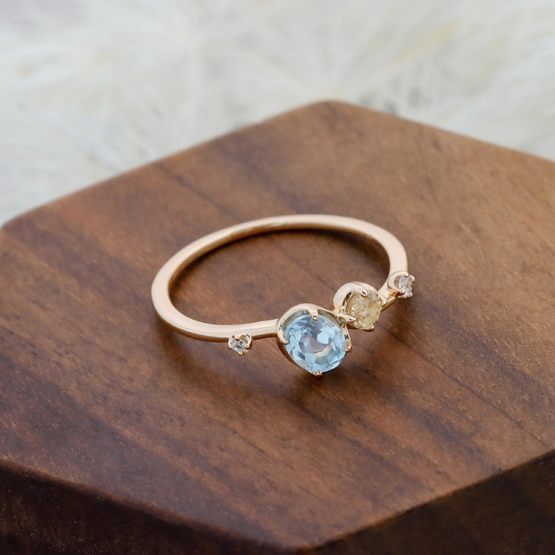 Sea Salt Lemon Stacking Ring