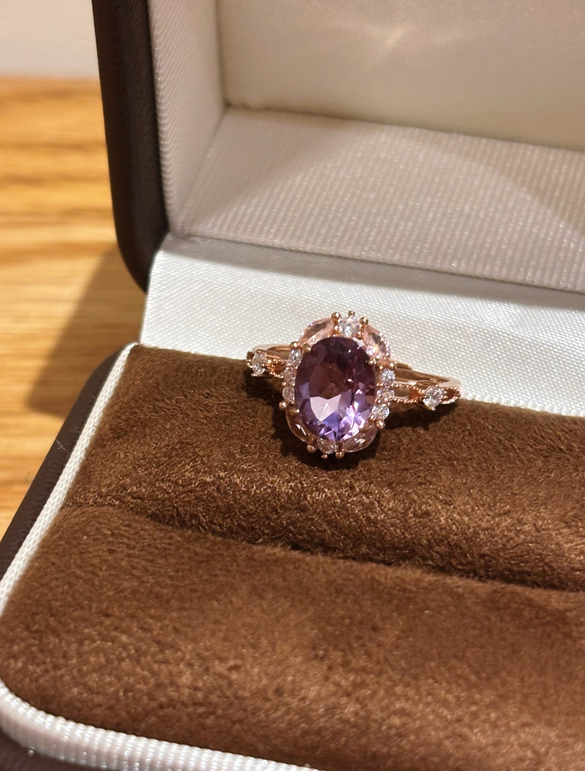 Blooming Amethyst Ring