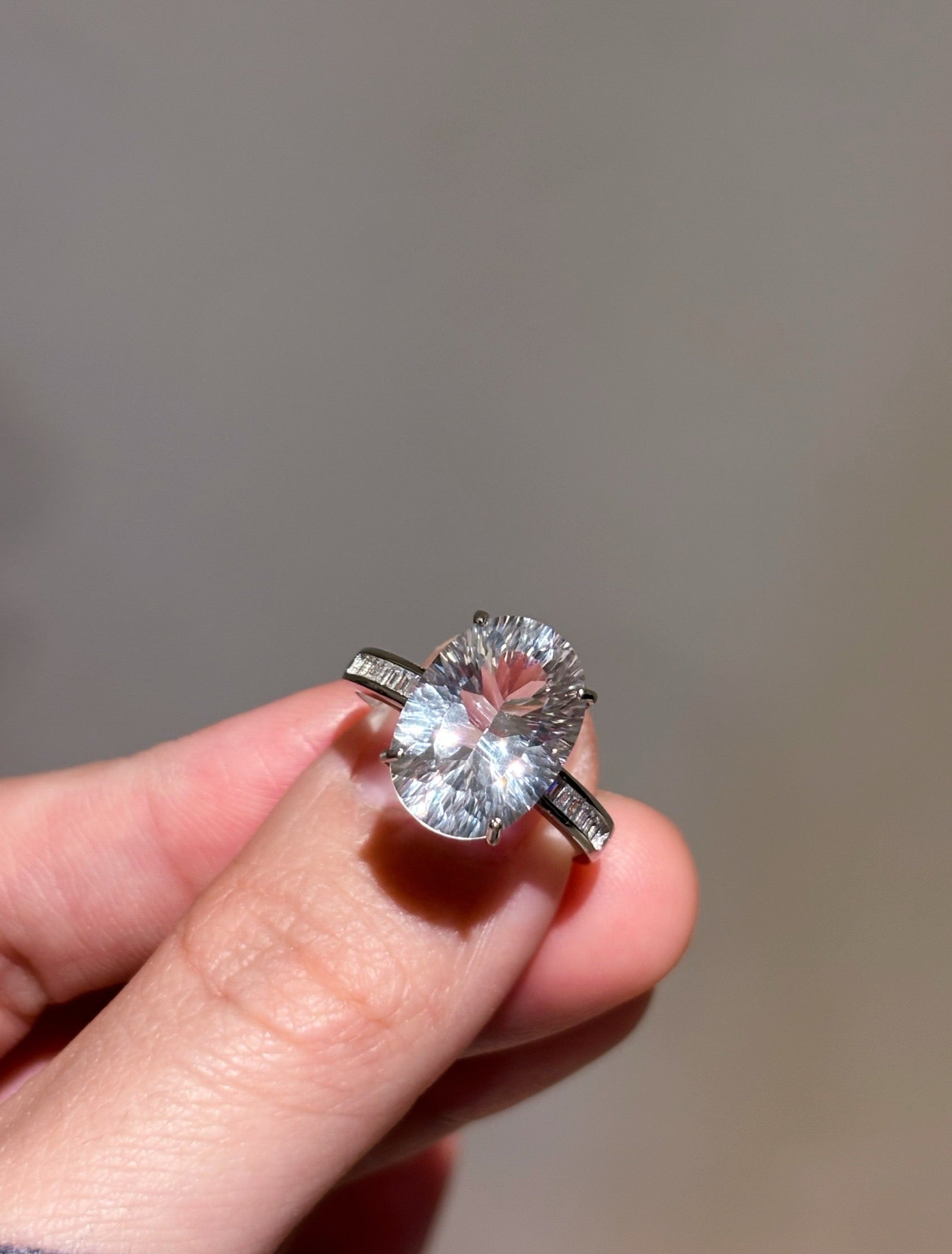 Sterling Silver Millennium Quartz Ring