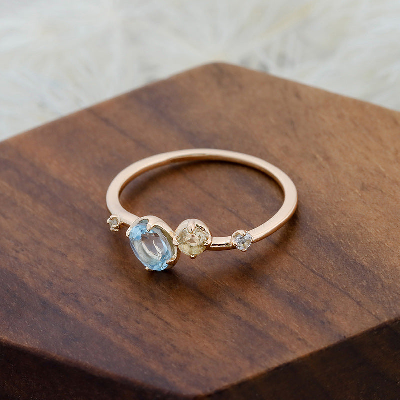Sea Salt Lemon Stacking Ring