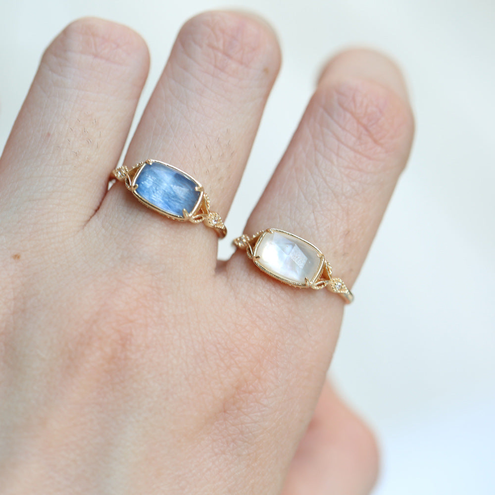 Sterling Silver Ocean Kyanite Ring