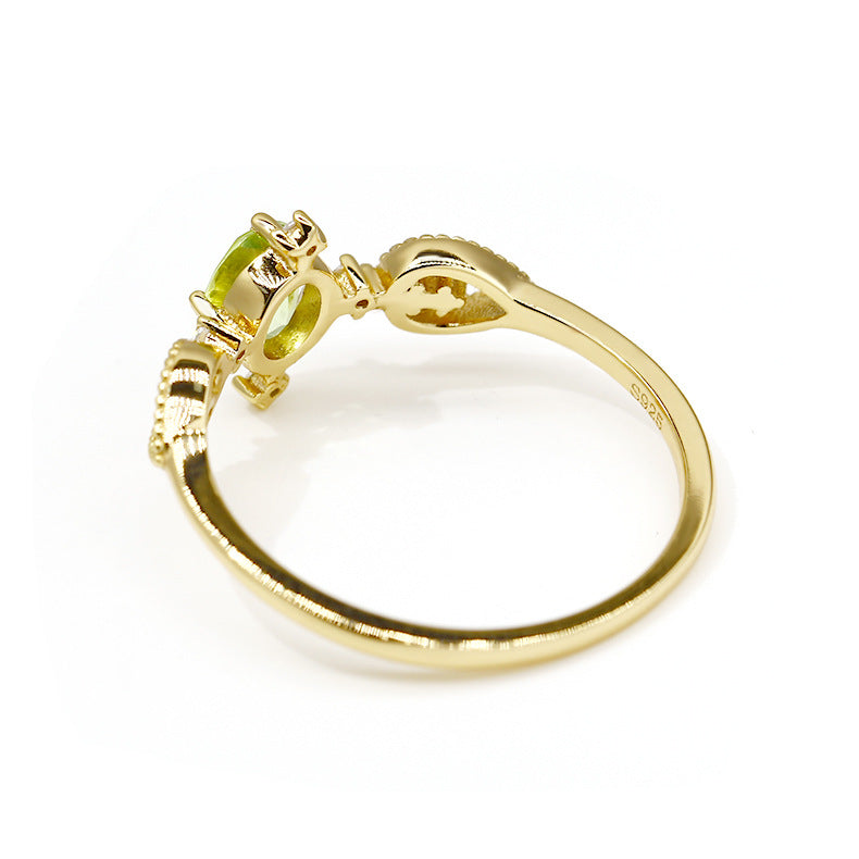Vintage Meadow Olive Ring