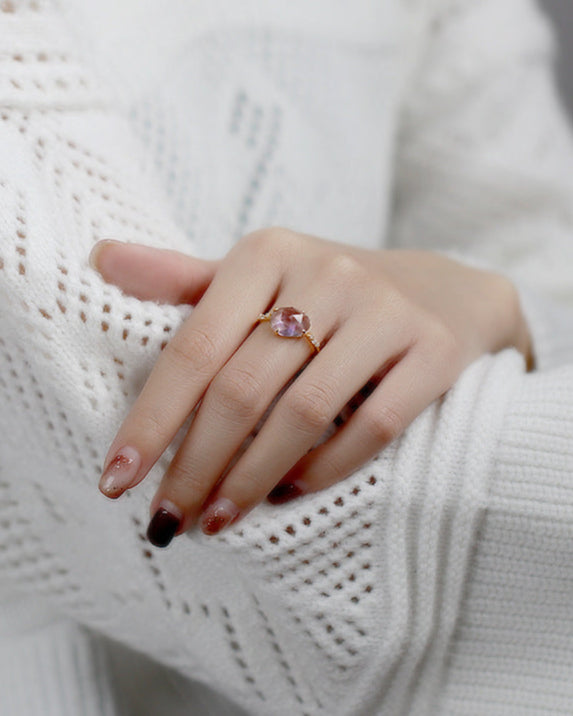 Lavender Facet Amethyst Ring