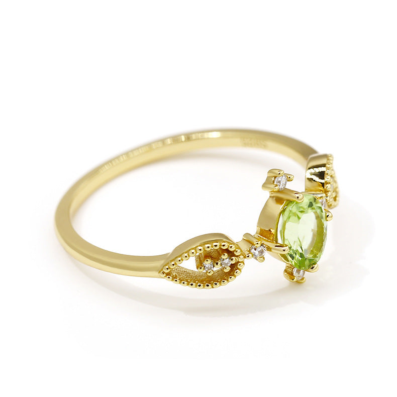 Vintage Meadow Olive Ring