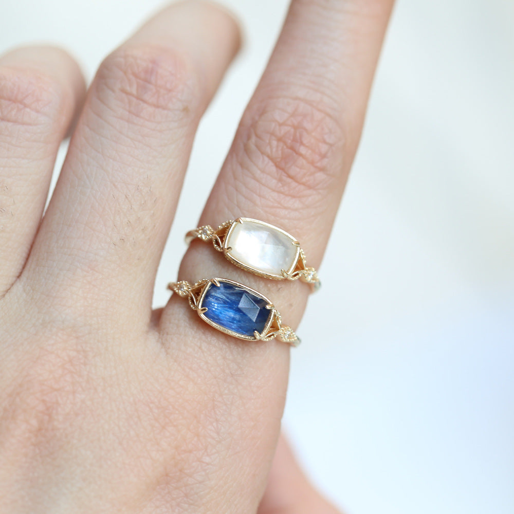 Sterling Silver Ocean Kyanite Ring