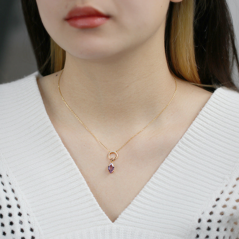 Prism Light Amethyst Pendant