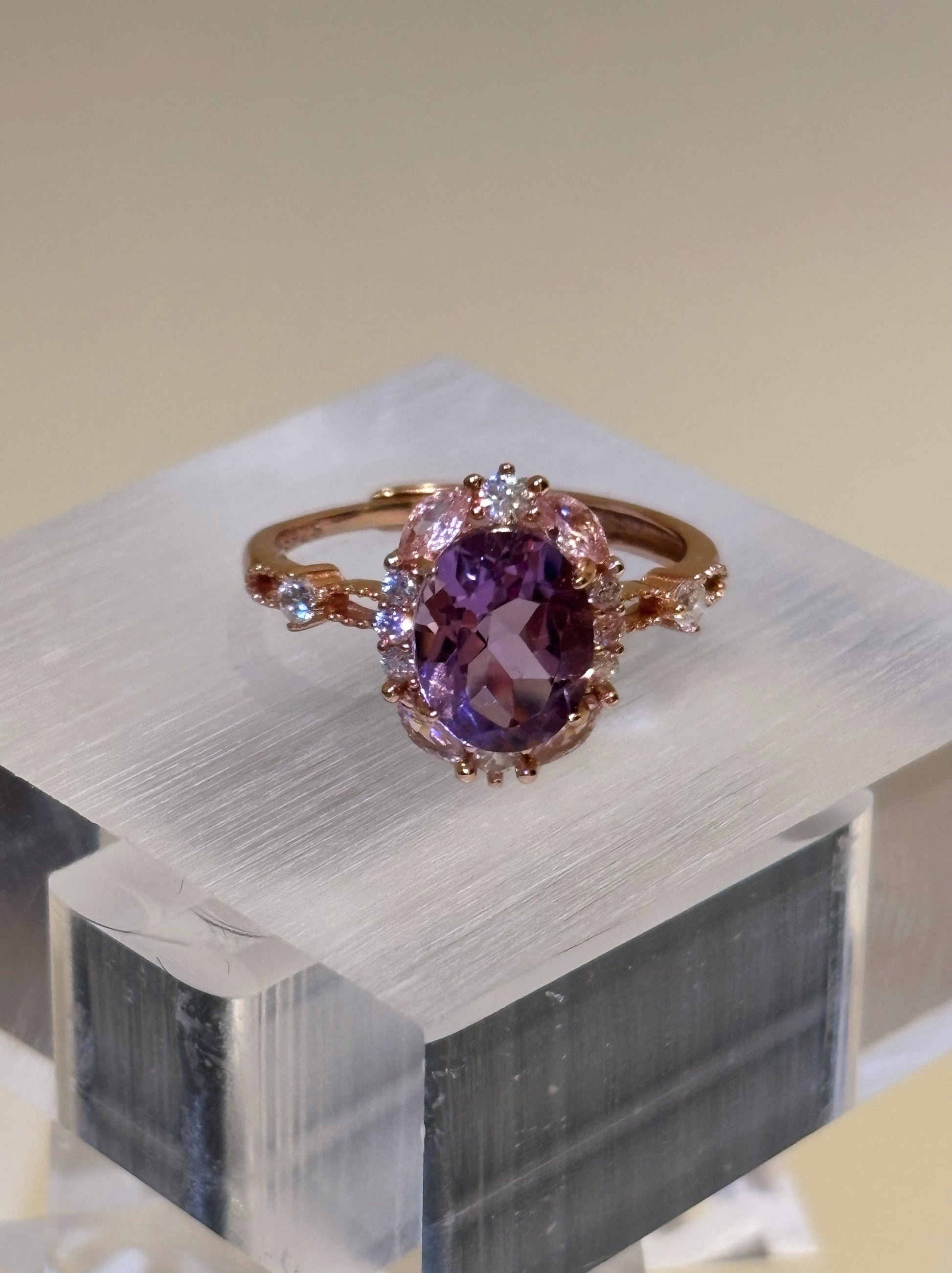 Blooming Amethyst Ring