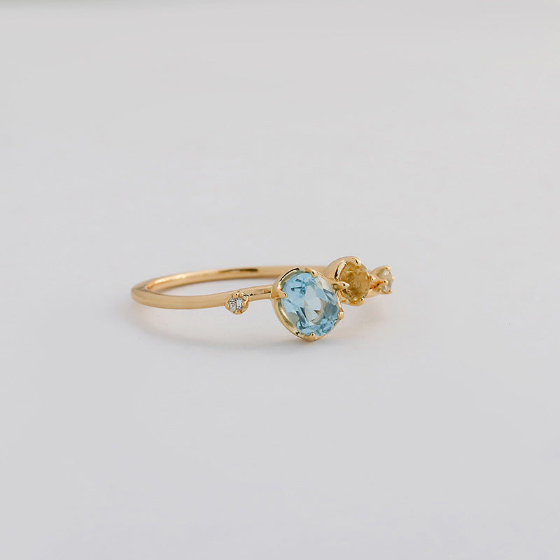 Sea Salt Lemon Stacking Ring