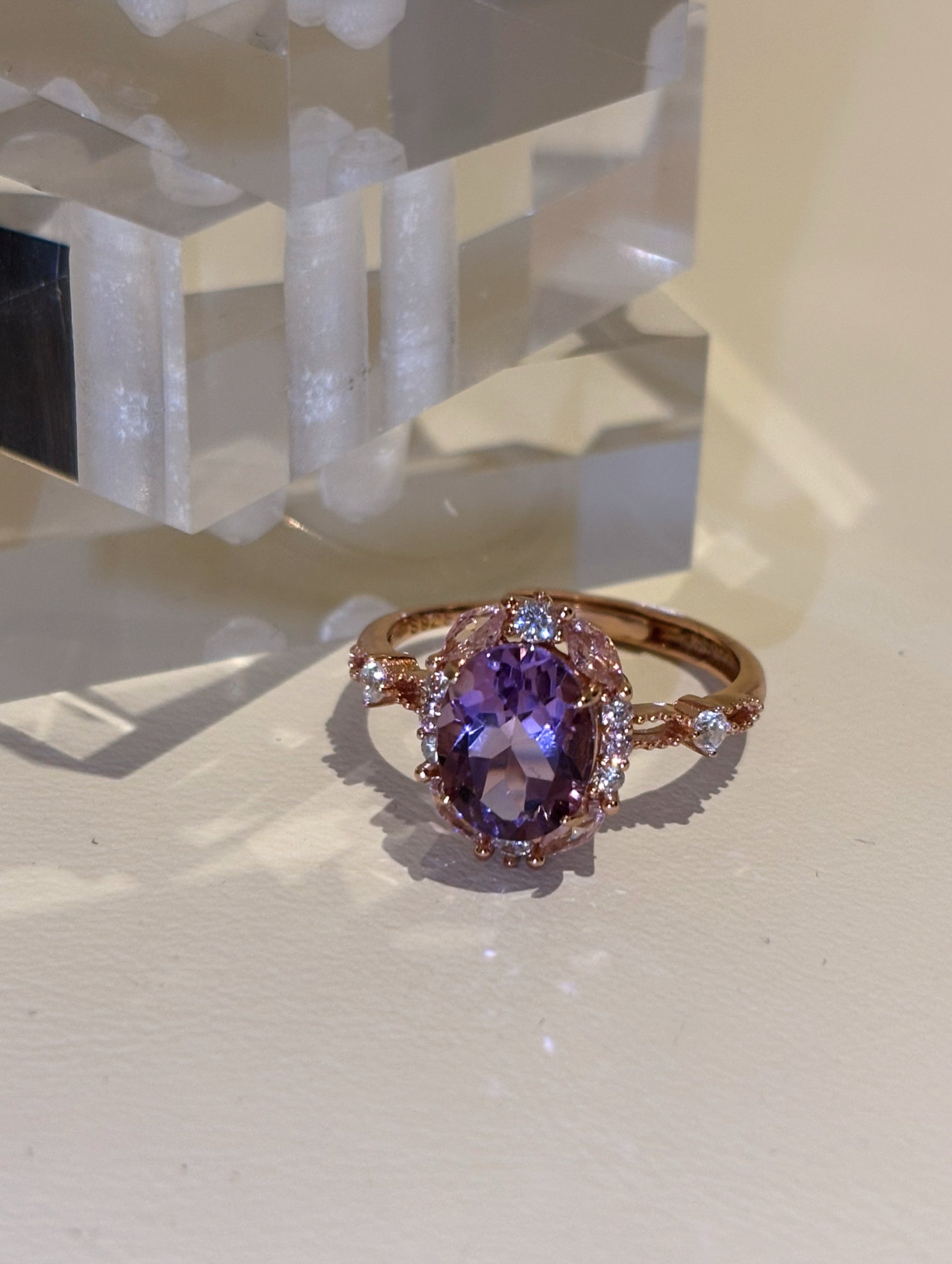 Blooming Amethyst Ring