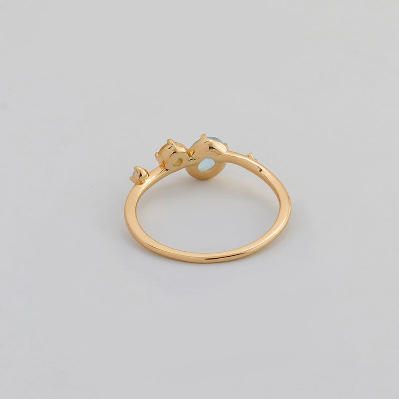 Sea Salt Lemon Stacking Ring