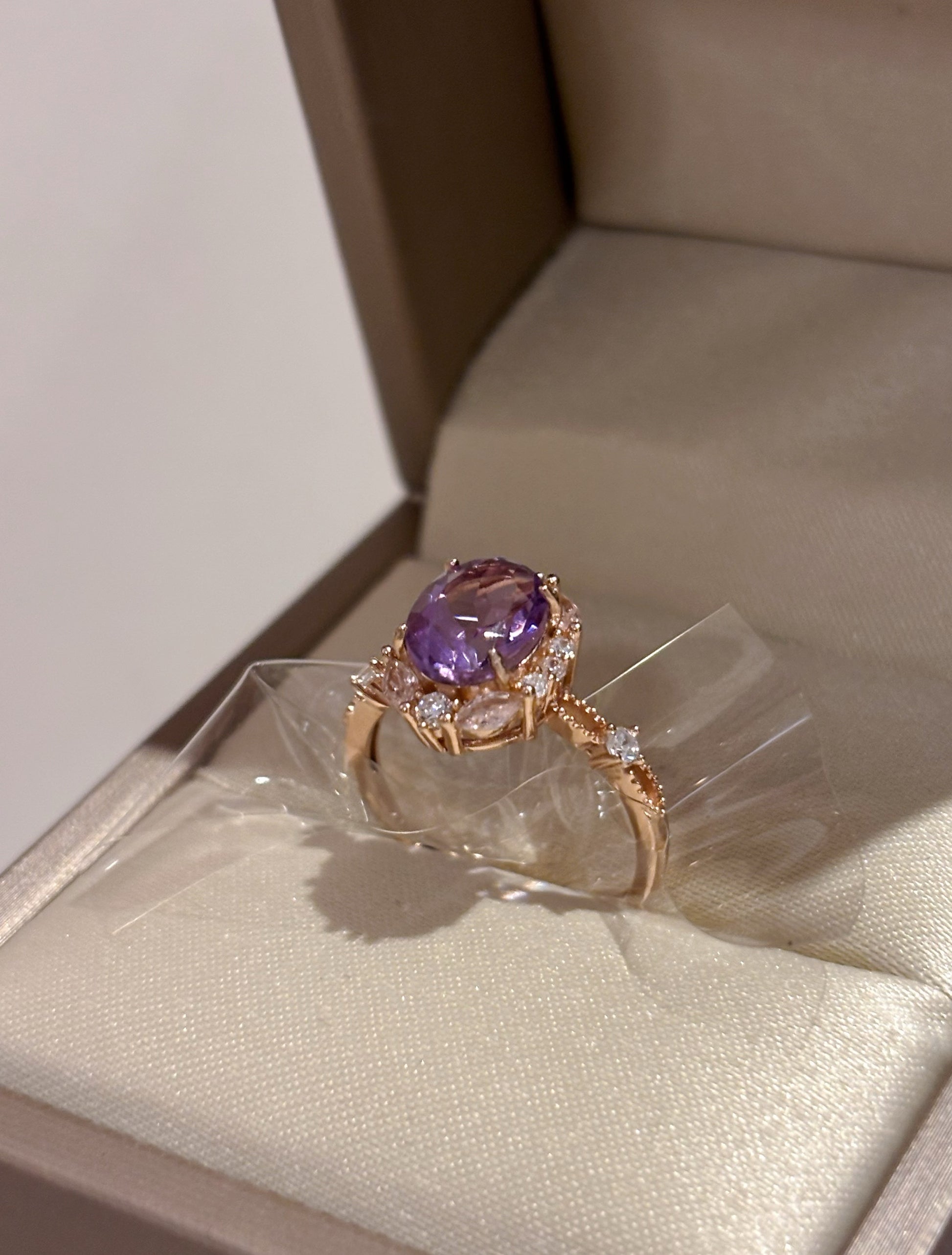 Blooming Amethyst Ring
