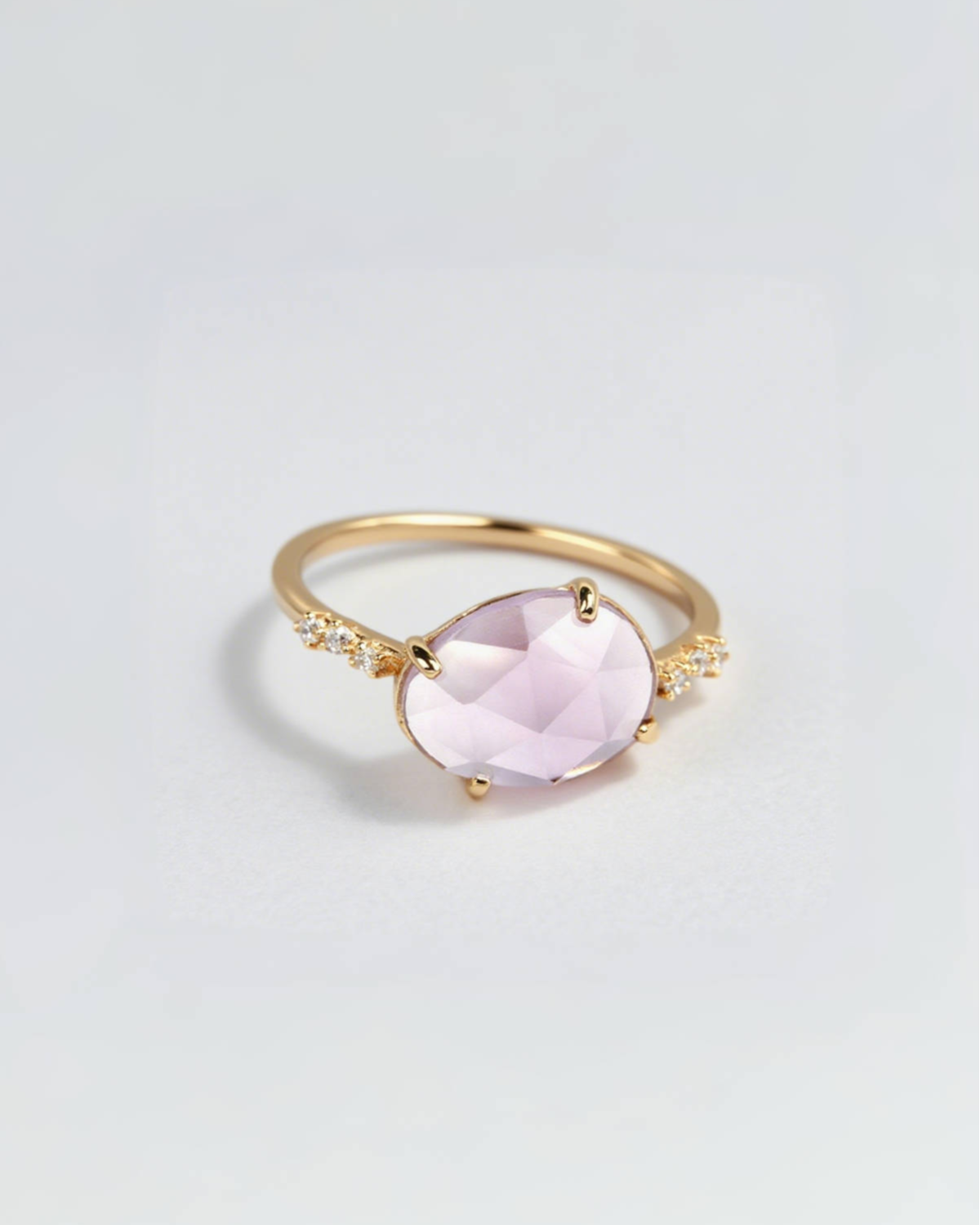 Lavender Facet Amethyst Ring