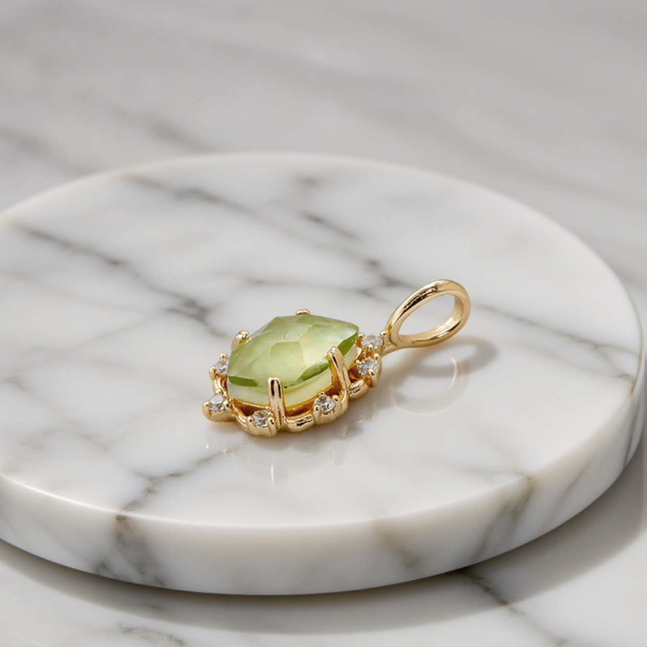 Vintage Grace Peridot Pendant