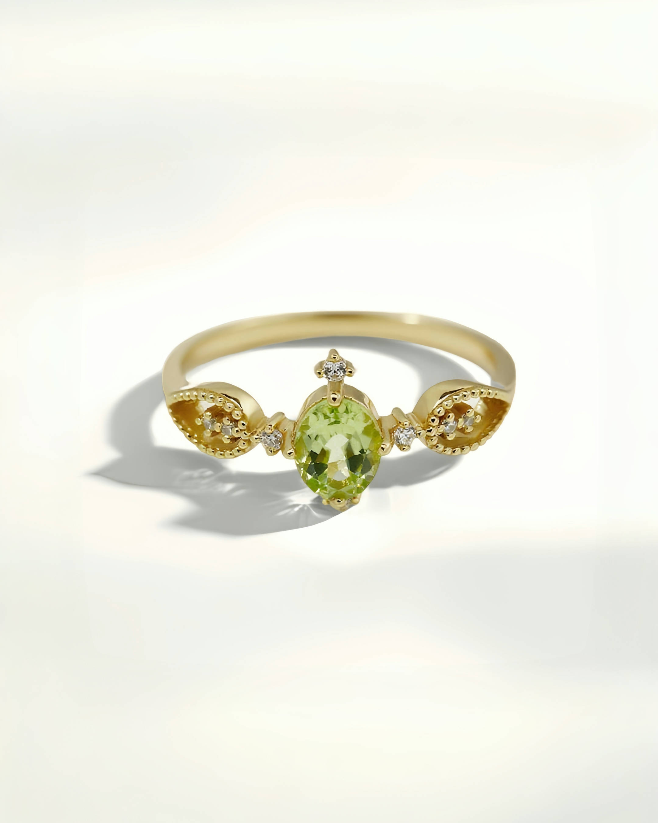 Vintage Meadow Olive Ring